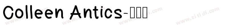 Colleen Antics字体转换